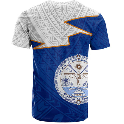 Marshall Islands T-Shirt Polynesian Tattoo Flag And Coat Of Arms