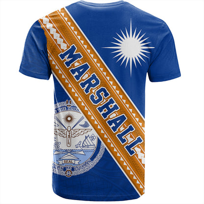 Marshall Islands T-Shirt Flag And Coat Of Arms