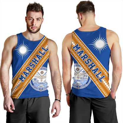Marshall Islands Tank Top Flag And Coat Of Arms