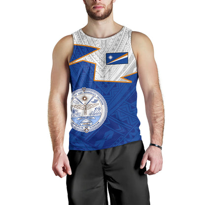 Marshall Islands Tank Top Polynesian Tattoo Flag And Coat Of Arms
