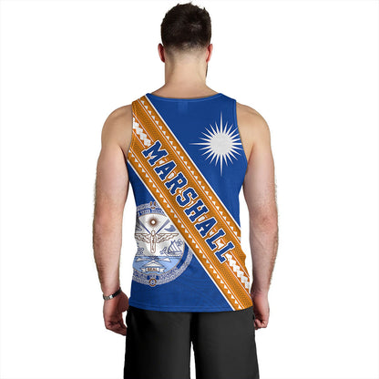 Marshall Islands Tank Top Flag And Coat Of Arms