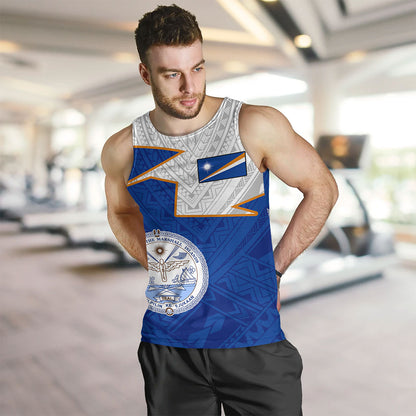 Marshall Islands Tank Top Polynesian Tattoo Flag And Coat Of Arms