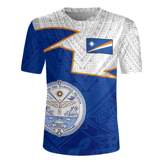 Marshall Islands Rugby Jersey Polynesian Tattoo Flag And Coat Of Arms