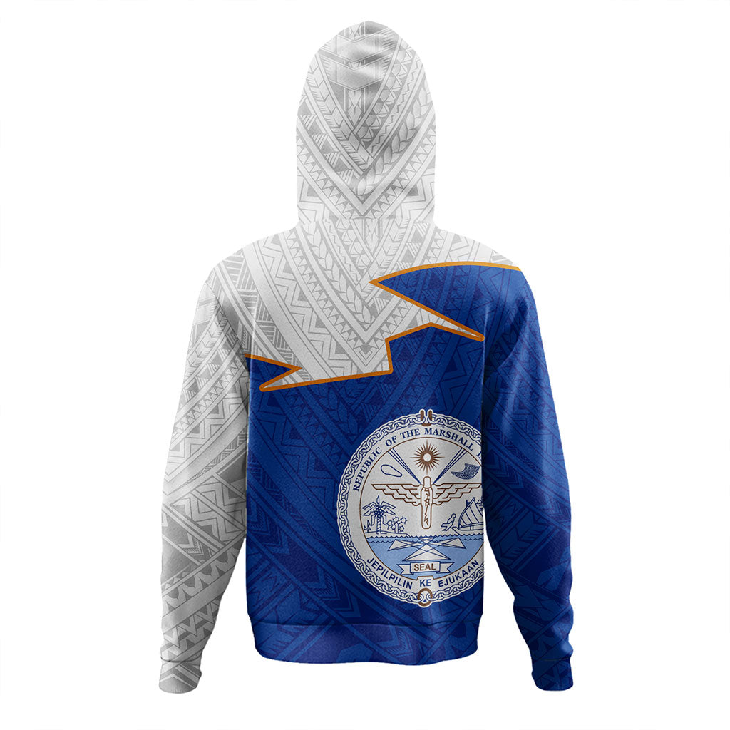 Marshall Islands Hoodie Polynesian Tattoo Flag And Coat Of Arms