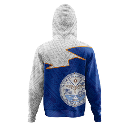 Marshall Islands Hoodie Polynesian Tattoo Flag And Coat Of Arms