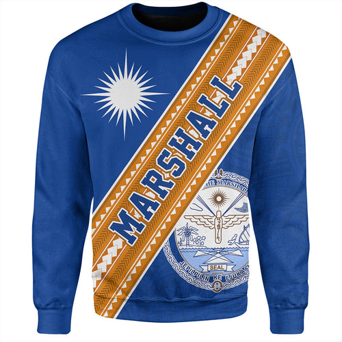 Marshall Islands Sweatshirt Flag And Coat Of Arms