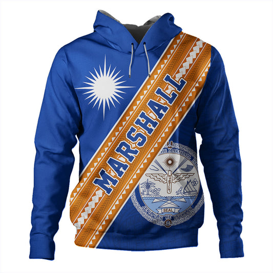 Marshall Islands Hoodie Flag And Coat Of Arms