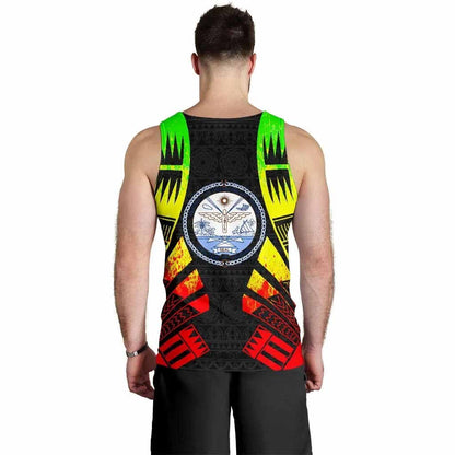 Marshall Islands Men Tank Top - Polynesian Tattoo Reggae