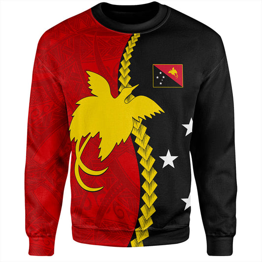Papua New Guinea Sweatshirt Melanesian Tribal PNG Half Style