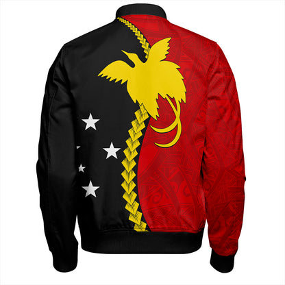 Papua New Guinea Bomber Jacket Melanesian Tribal PNG Half Style