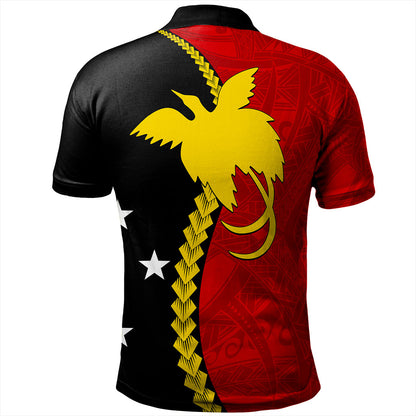 Papua New Guinea Polo Shirt Melanesian Tribal PNG Half Style