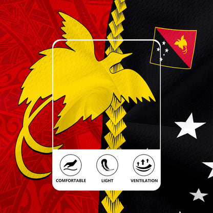 Papua New Guinea Rugby Jersey Melanesian Tribal PNG Half Style