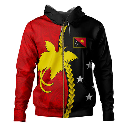 Papua New Guinea Hoodie Melanesian Tribal PNG Half Style