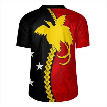 Papua New Guinea Rugby Jersey Melanesian Tribal PNG Half Style