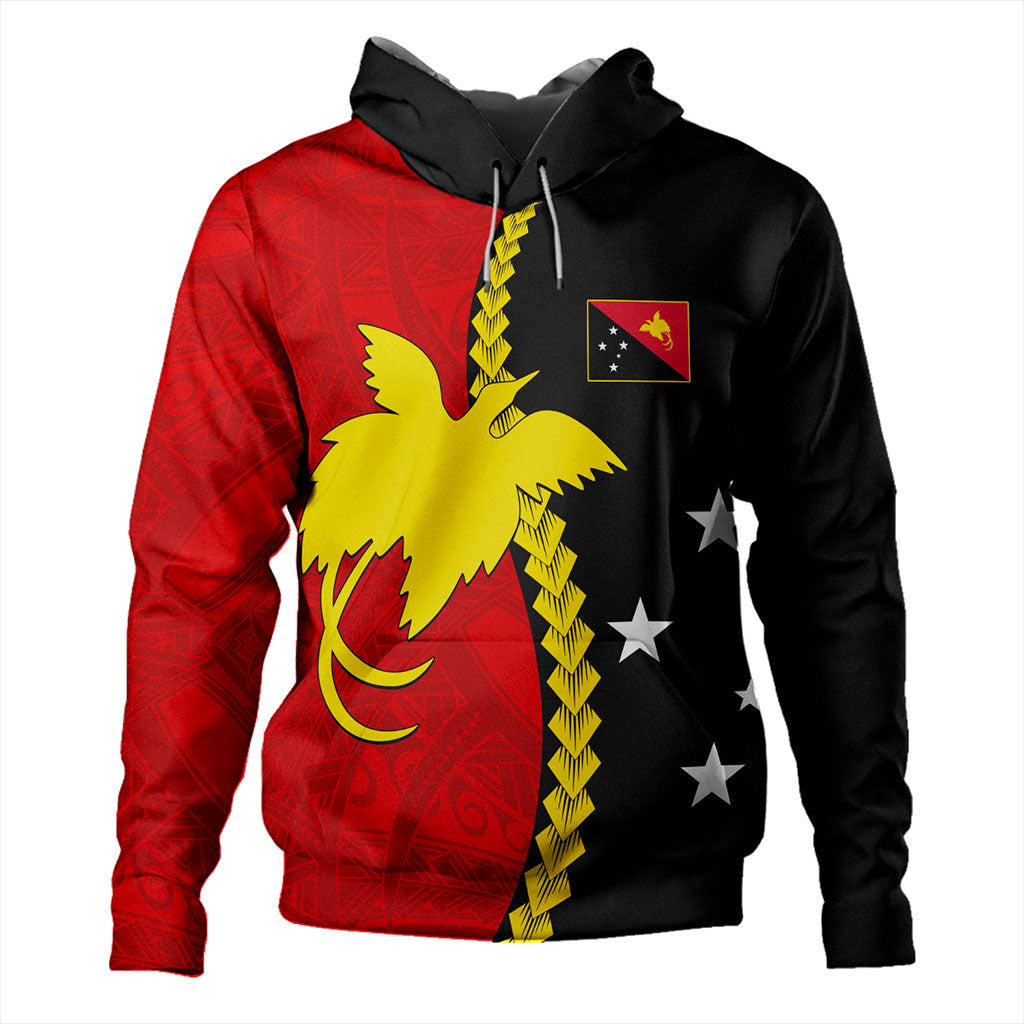Papua New Guinea Hoodie Melanesian Tribal PNG Half Style