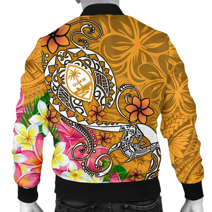 Guam Bomber Jacket - Turtle Plumeria (Gold)