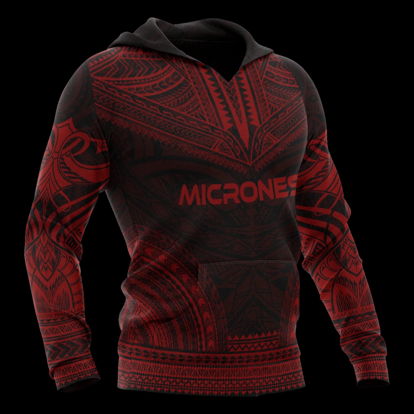 Micronesia Polynesian Chief Hoodie - Red Version