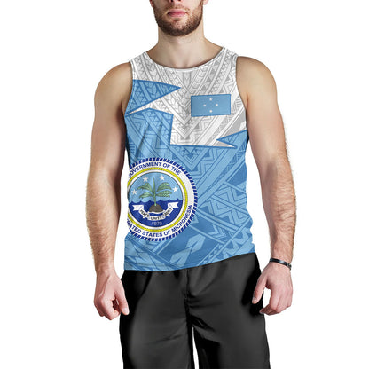 Federated States Of Micronesia Tank Top Polynesian Tattoo Flag And Coat Of Arms