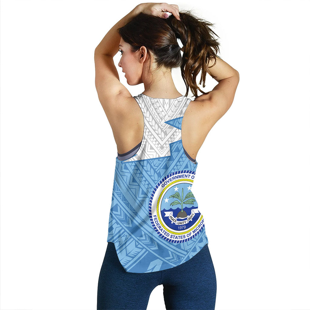 Federated States Of Micronesia Women Tank Polynesian Tattoo Flag And Coat Of Arms
