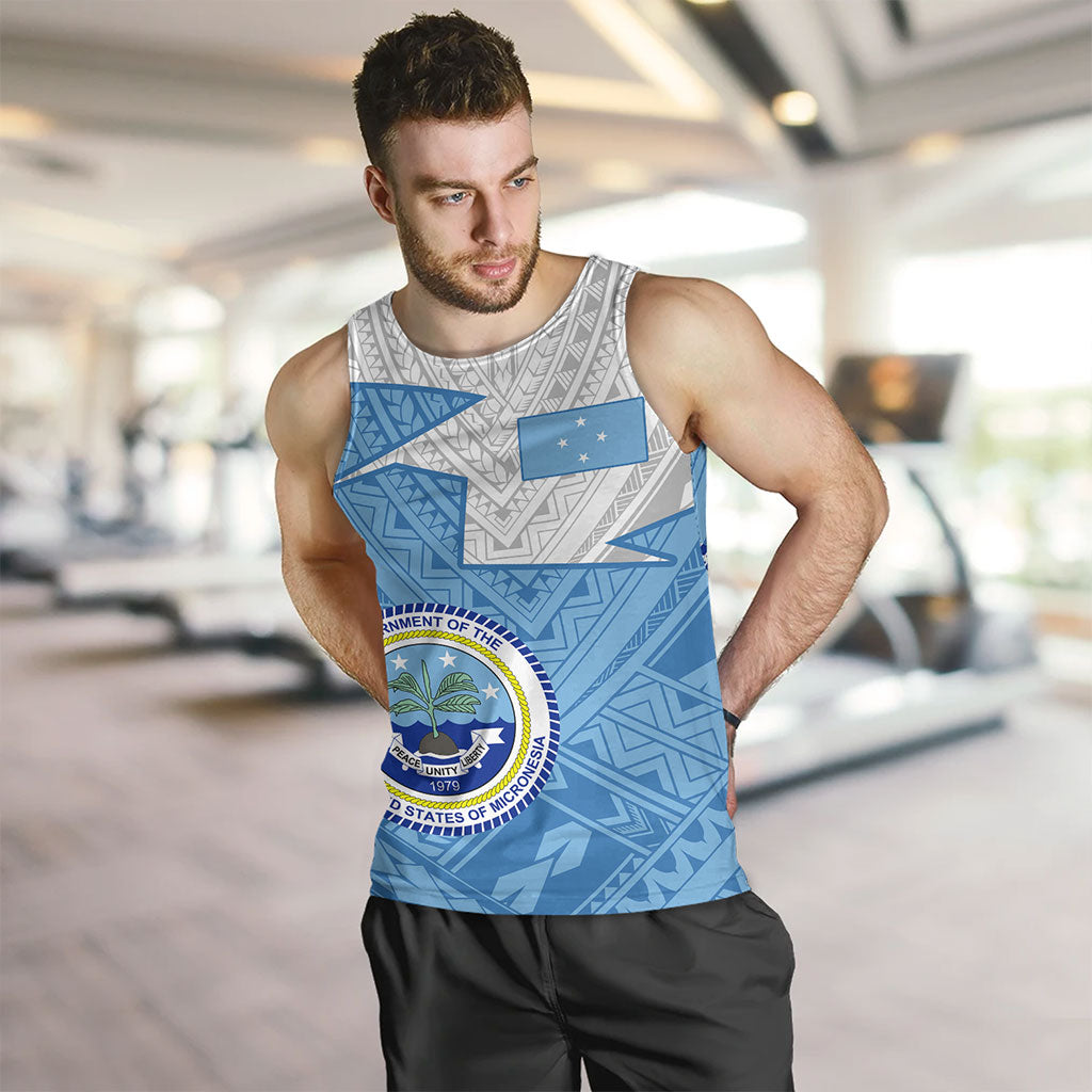 Federated States Of Micronesia Tank Top Polynesian Tattoo Flag And Coat Of Arms