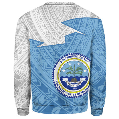Federated States Of Micronesia Sweatshirt Polynesian Tattoo Flag And Coat Of Arms