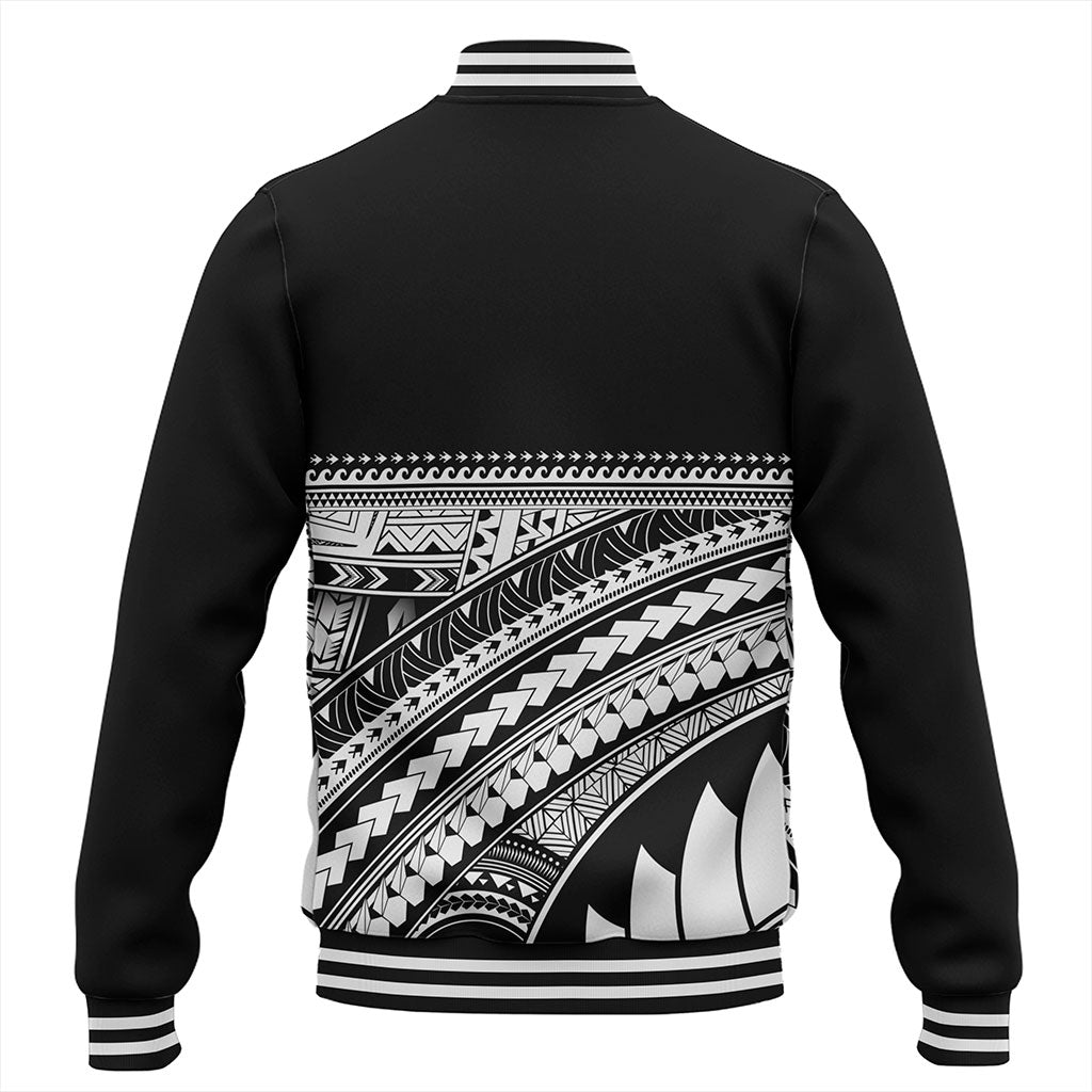 Guam Baseball Jacket Micronesian Map Tribal Style