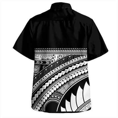 Guam Hawaiian Shirt Micronesian Tribal Crack Style