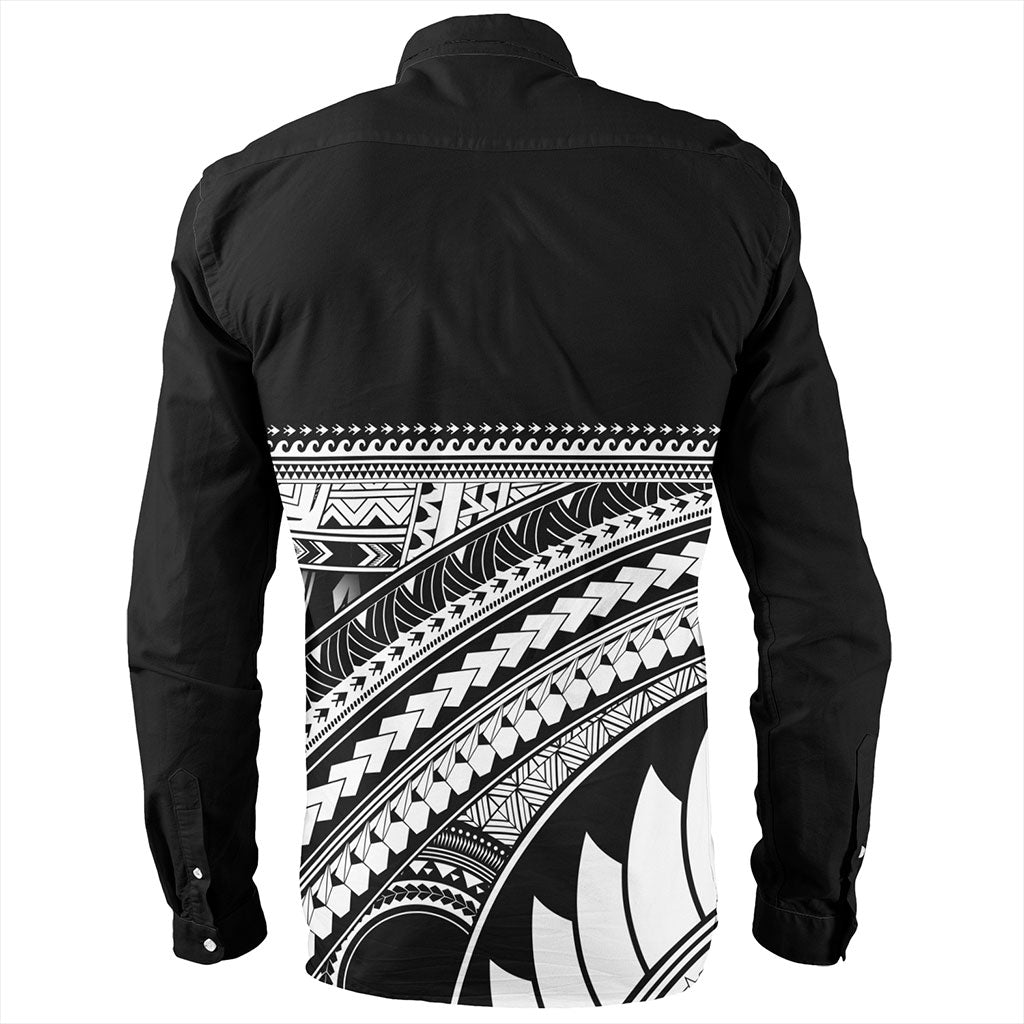 Guam Long Sleeve Shirt Micronesian Map Tribal Style