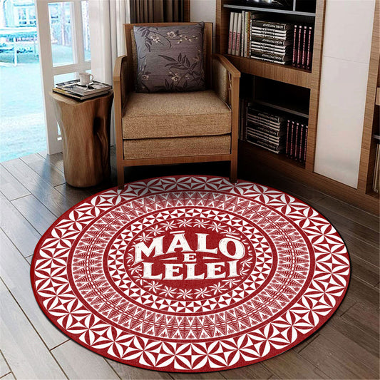 Tonga Round Rug Malo E Lelei Tonga Traditional Style