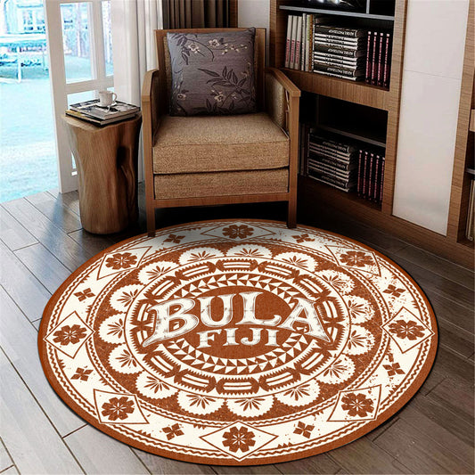 Fiji Round Rug Bula Fiji Traditional Style