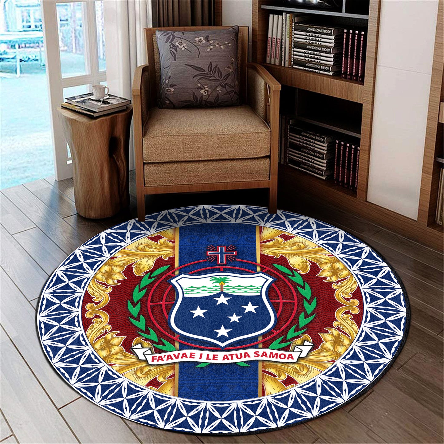 Samoa Round Rugs Royal Vinatge Style