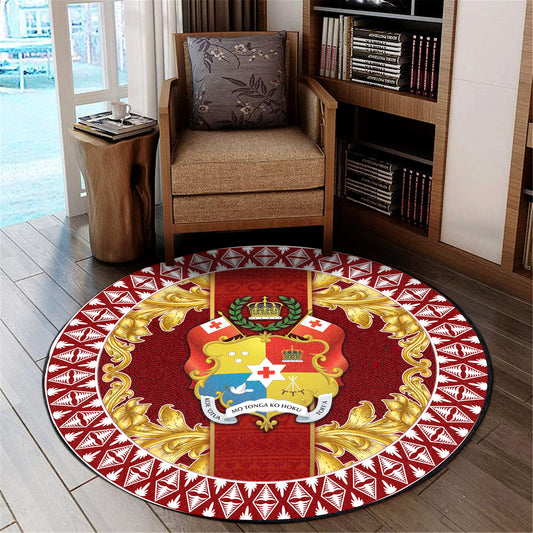 Tonga Round Rug Royal Vintage Style