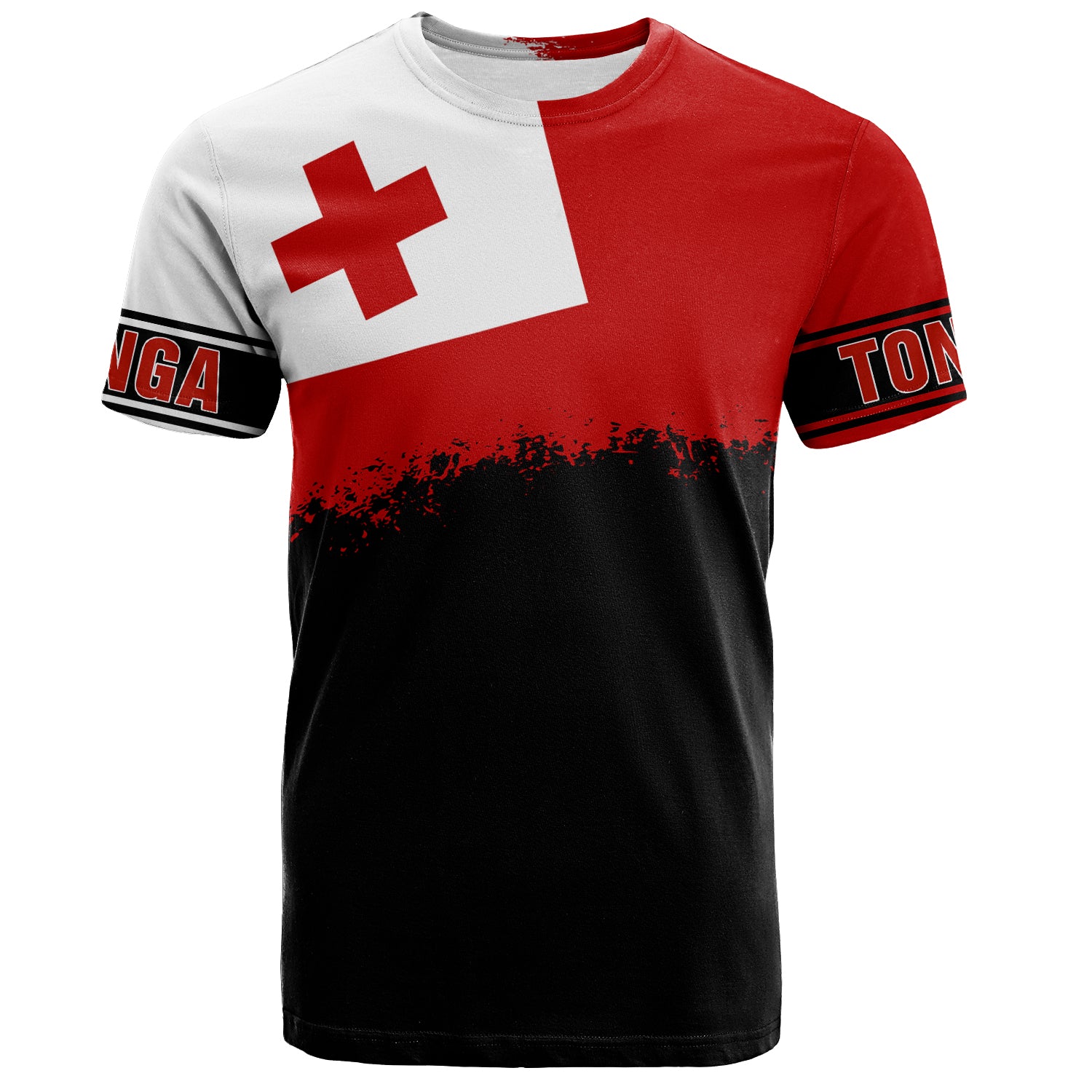 Tonga T-Shirt Tonga Flag Grunge
