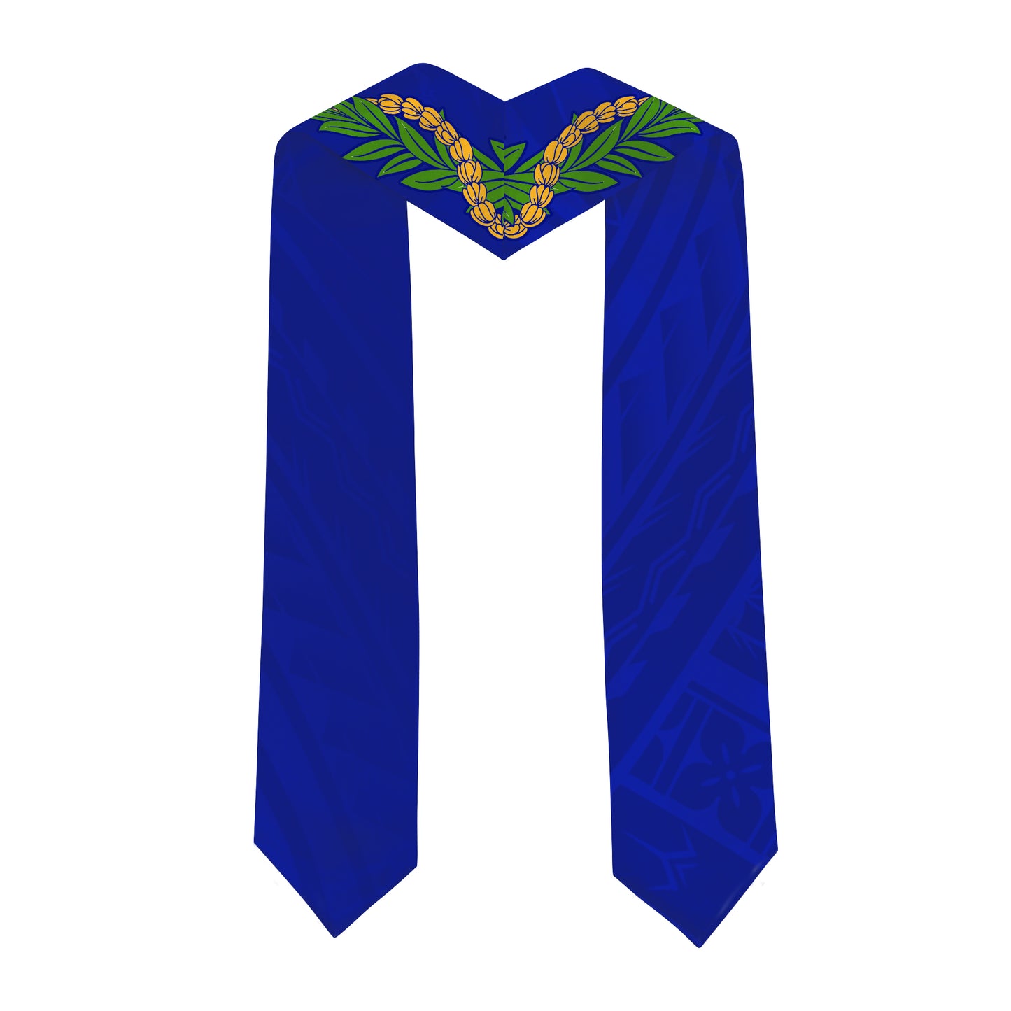 Hawaii Graduation Stole Custom Moanalua High School Polynesian Lei