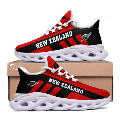 New Zealand Clunky Sneakers Sport Maori Flag Triple Style