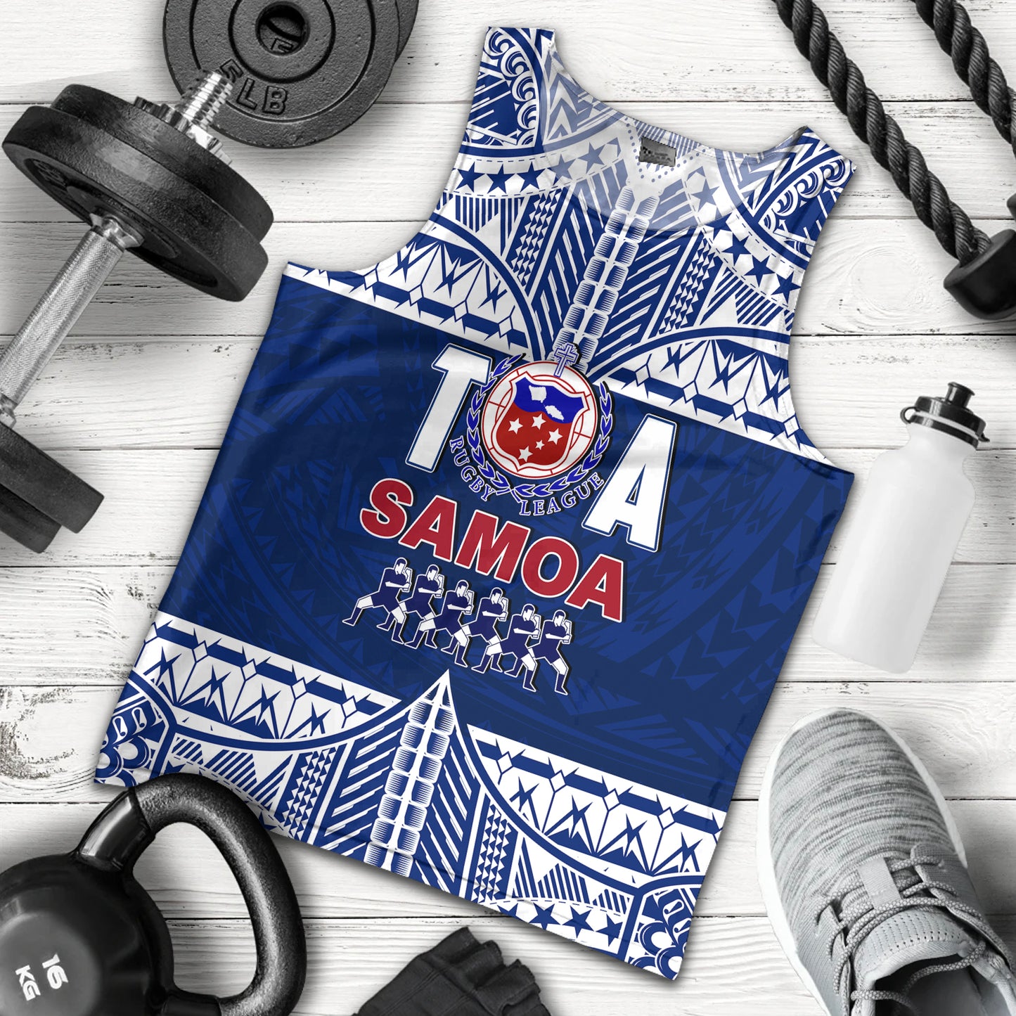 Toa Samoa Rugby Men Tank Top Siva Tau