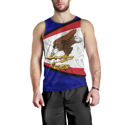 American Samoa Tank Top - American Samoa Polynesian Flag With Coat Of Arms