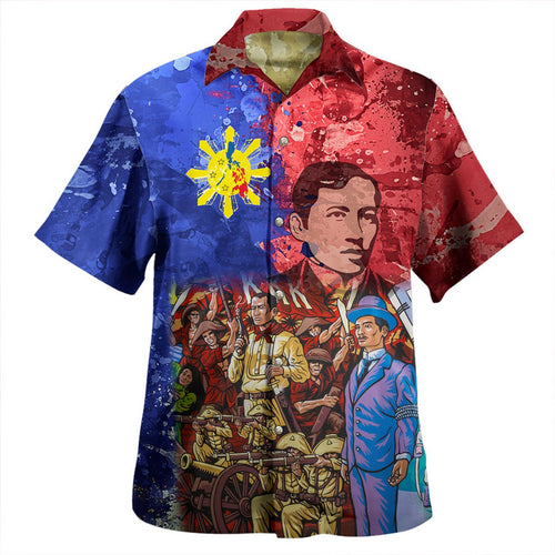 Philippines Filipinos Hawaiian Shirt National Heroes Dawring Art Style