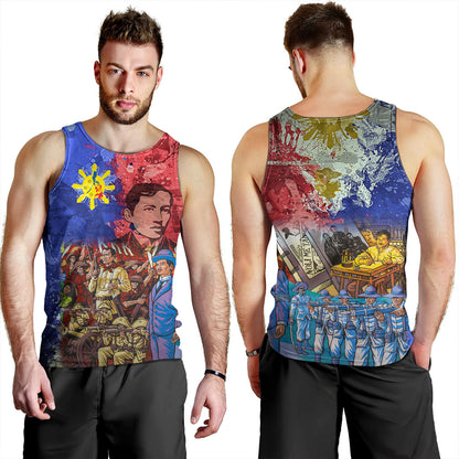Philippines Filipinos Tank Top National Heroes Dawring Art Style