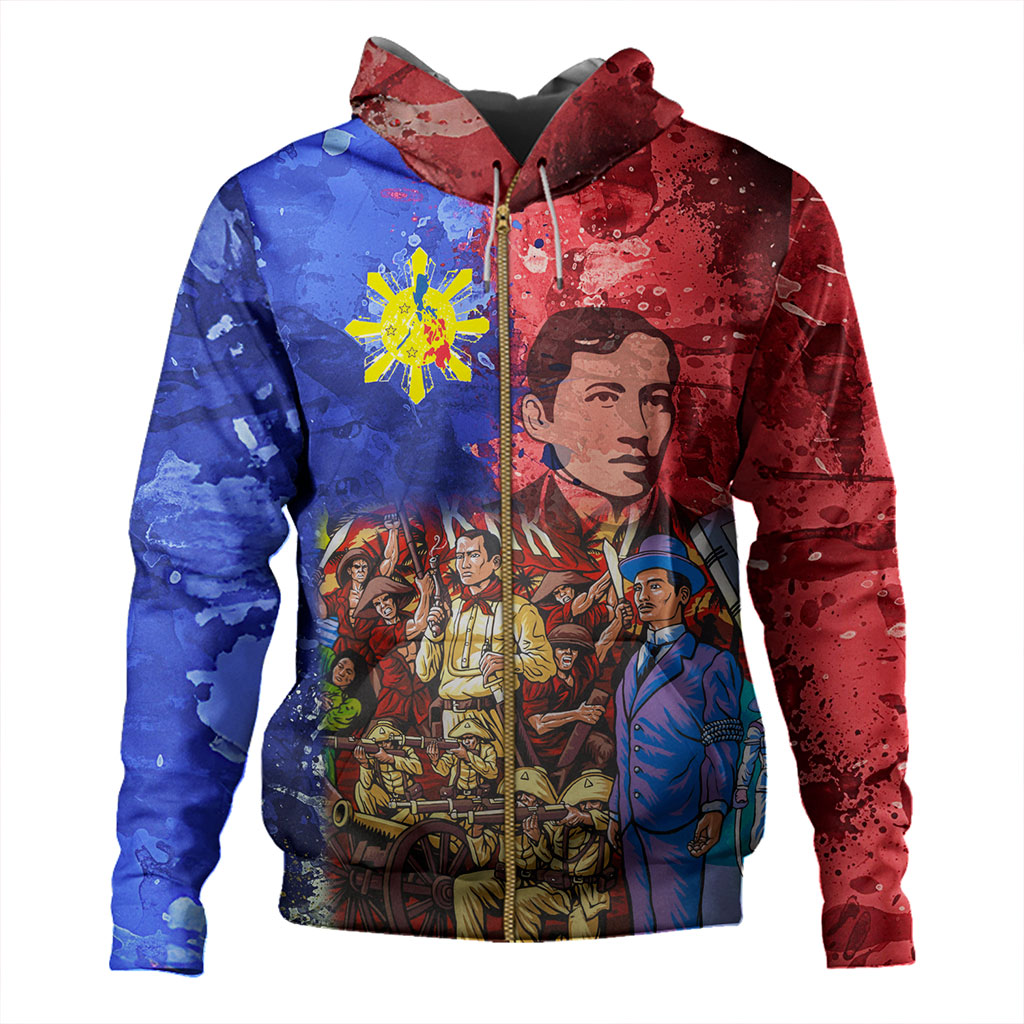 Philippines Filipinos Hoodie National Heroes Dawring Art Style
