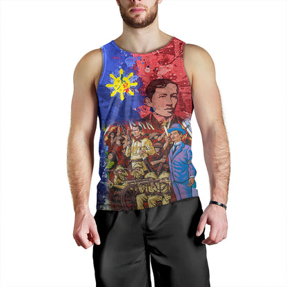 Philippines Filipinos Tank Top National Heroes Dawring Art Style