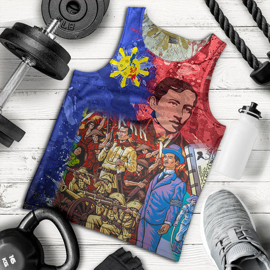Philippines Filipinos Tank Top National Heroes Dawring Art Style