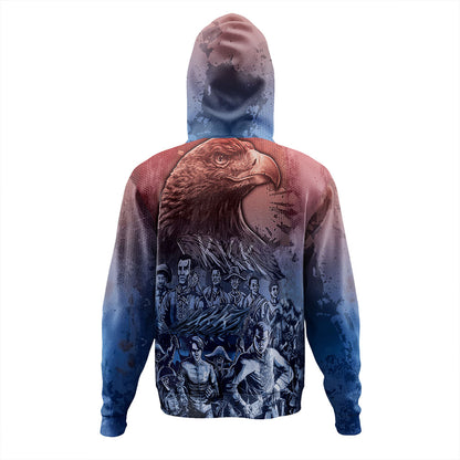 Philippines Filipinos Hoodie National Heroes Sun Star With Eagle