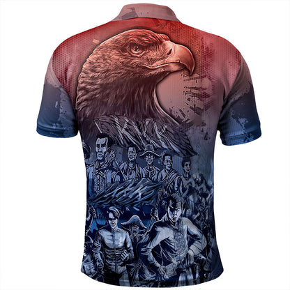 Philippines Filipinos Polo Shirt National Heroes Sun Star With Eagle