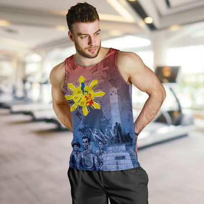 Philippines Filipinos Tank Top National Heroes Sun Star With Eagle
