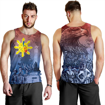 Philippines Filipinos Tank Top National Heroes Sun Star With Eagle