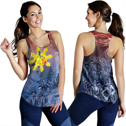 Philippines Filipinos Women Tank National Heroes Sun Star With Eagle