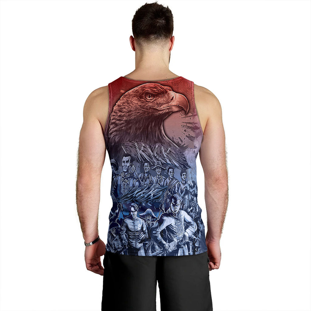 Philippines Filipinos Tank Top National Heroes Sun Star With Eagle