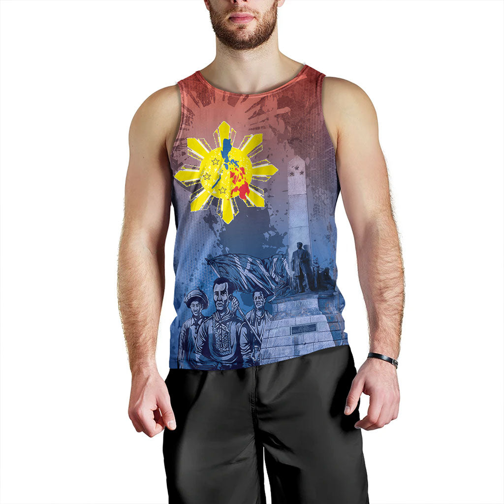 Philippines Filipinos Tank Top National Heroes Sun Star With Eagle