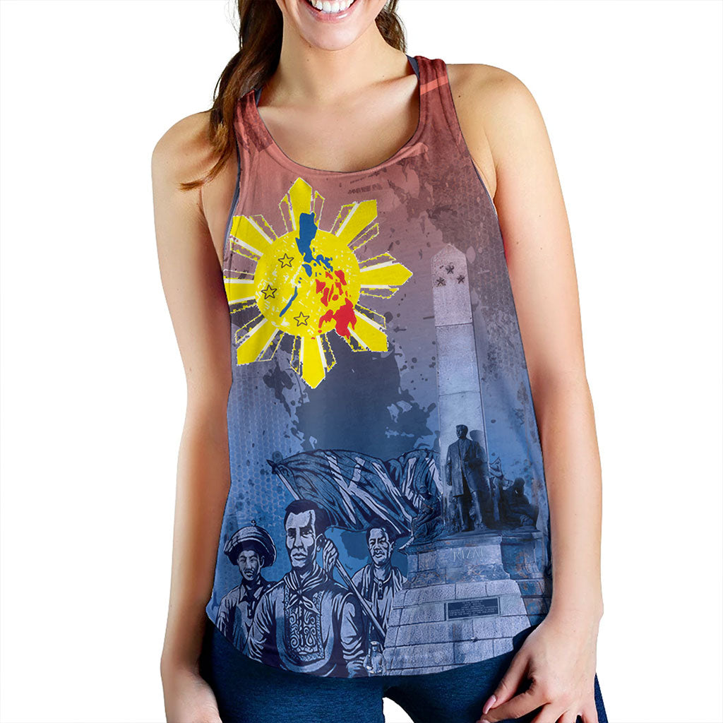 Philippines Filipinos Women Tank National Heroes Sun Star With Eagle